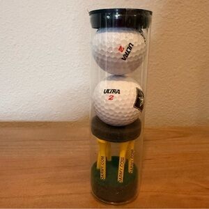 Wilson Ultra 2 U.S. Army set of two golf balls and 6 pegs- new